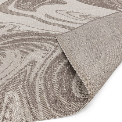 Soller Grey Marble Pattern Indoor Outdoor Rug Textiles 