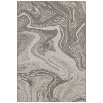 Soller Grey Marble Pattern Indoor Outdoor Rug Textiles 