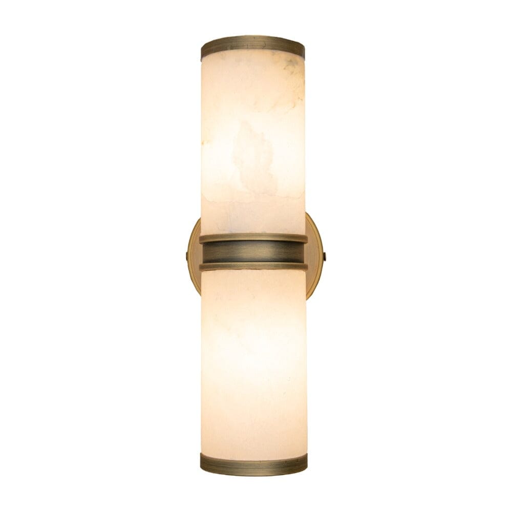 Soren Alabaster Marble & Brass Large Wall Light Lighting 