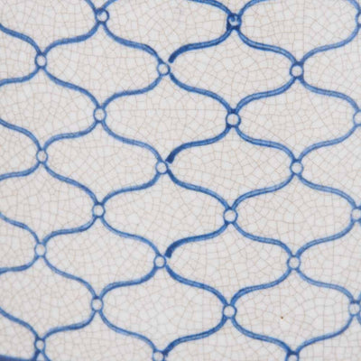 Soren Grey & Blue Ceramic Patterned Ginger Jar Accessories 