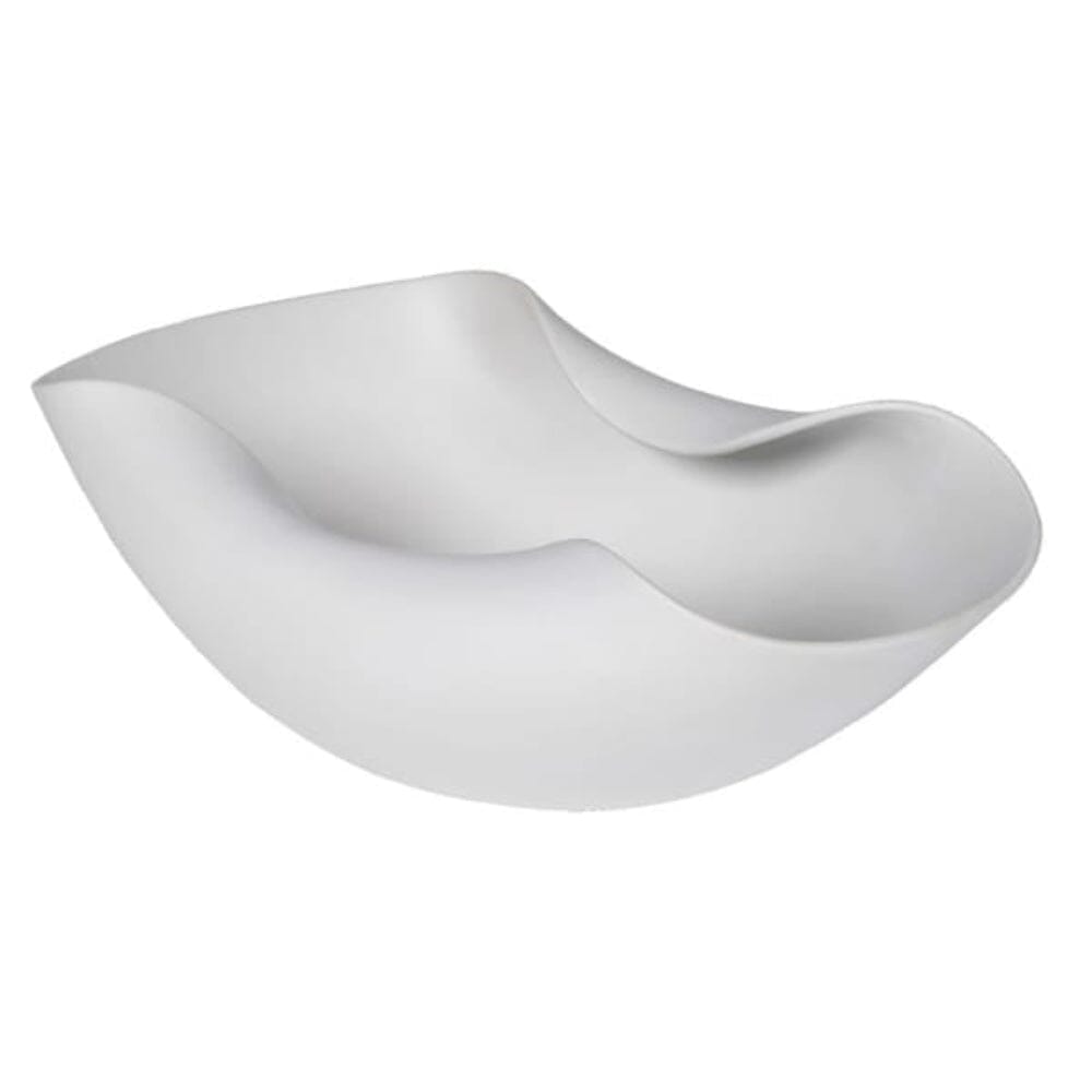 Sorrel Matte White Wave Effect Decorative Bowl Accessories 