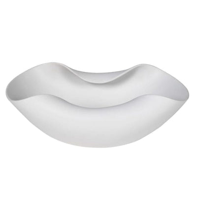 Sorrel Matte White Wave Effect Decorative Bowl Accessories 