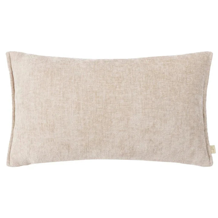 Souffle Cream Woven Cushion with Oxford Border - 30x50cm Textiles 
