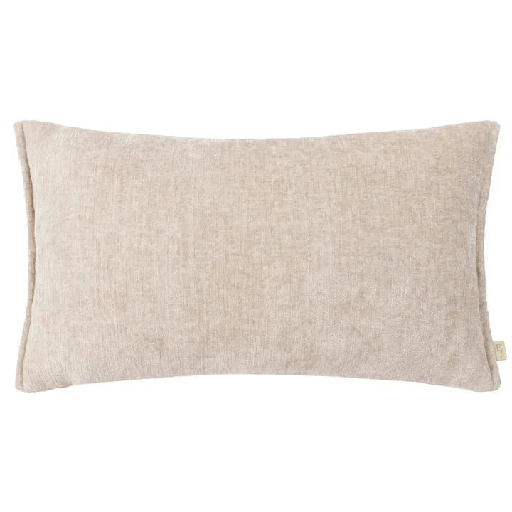 Soufle Cream Woven Cushion Cover with Oxford Border - 30x50cm Textiles 