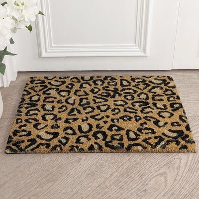 Statement Leopard Print Doormat Textiles 
