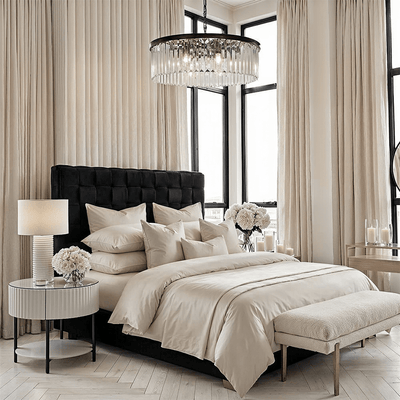 Stockholm Black Woven Bed Beds and Headboards 