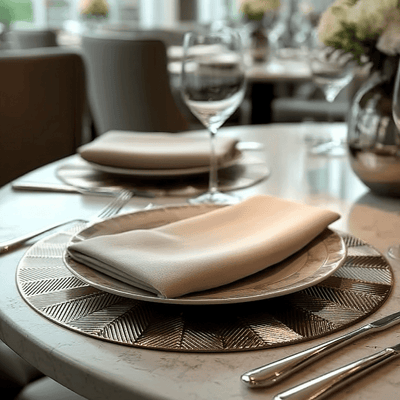 Sunburst Gold Round Placemat - Set of 4 Accessories 