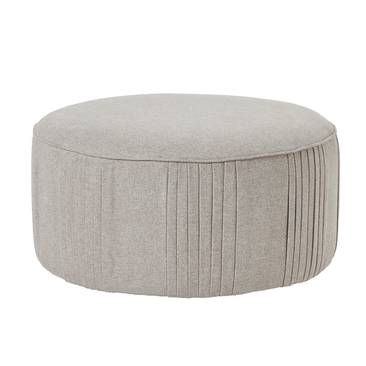 Tage Oatmeal Tweed Swivel Footstool Sofa 