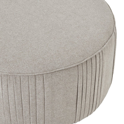 Tage Oatmeal Tweed Swivel Footstool Sofa 