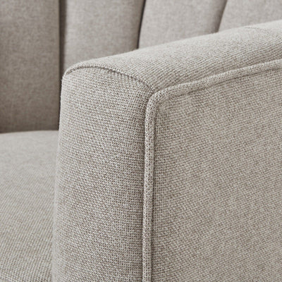 Tage Oatmeal Twill Swivel Armchair Furniture 