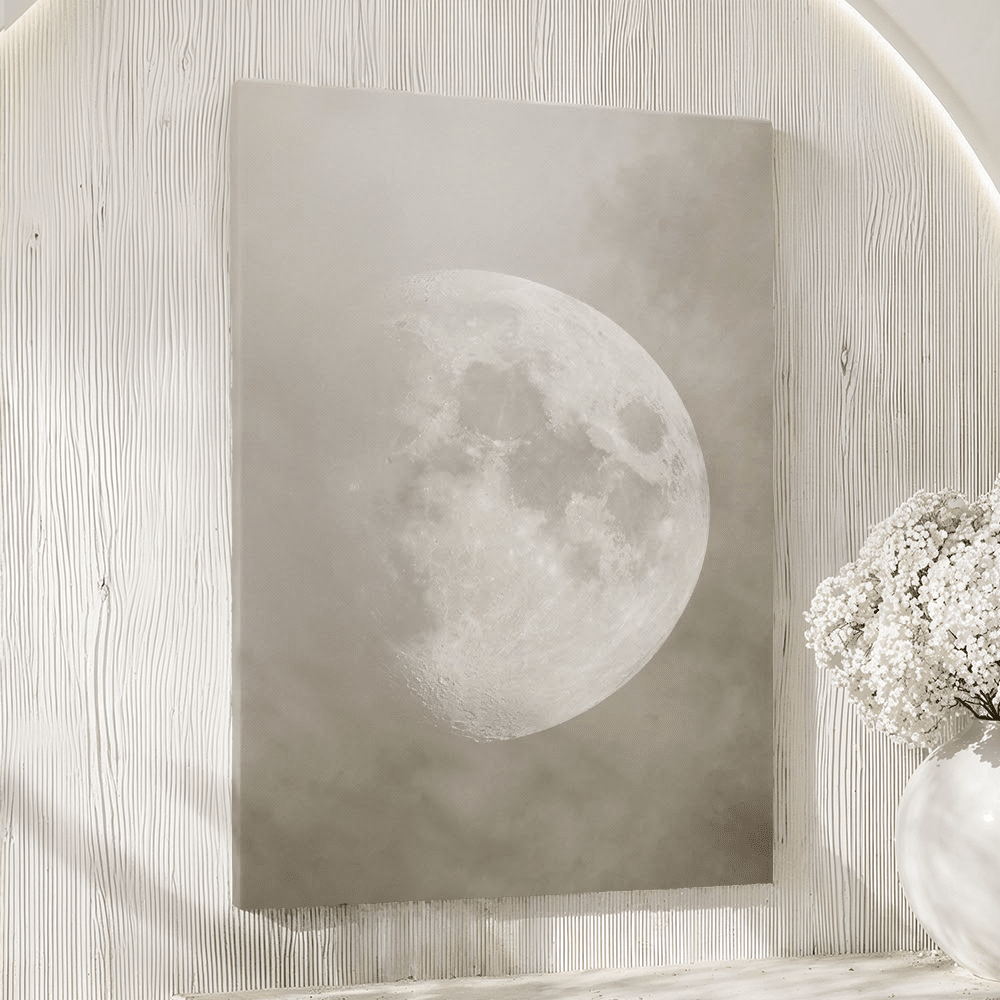Talence Half Moon Canvas Wall Art Accessories 
