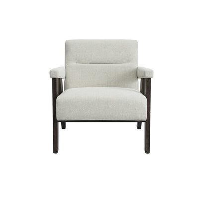 Tassimo Milk Textured Accent Chair with Walnut Legs Furniture 