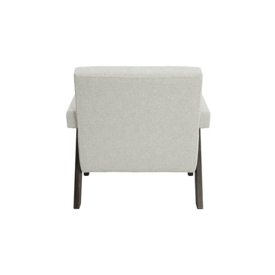 Tassimo Milk Textured Accent Chair with Walnut Legs Furniture 