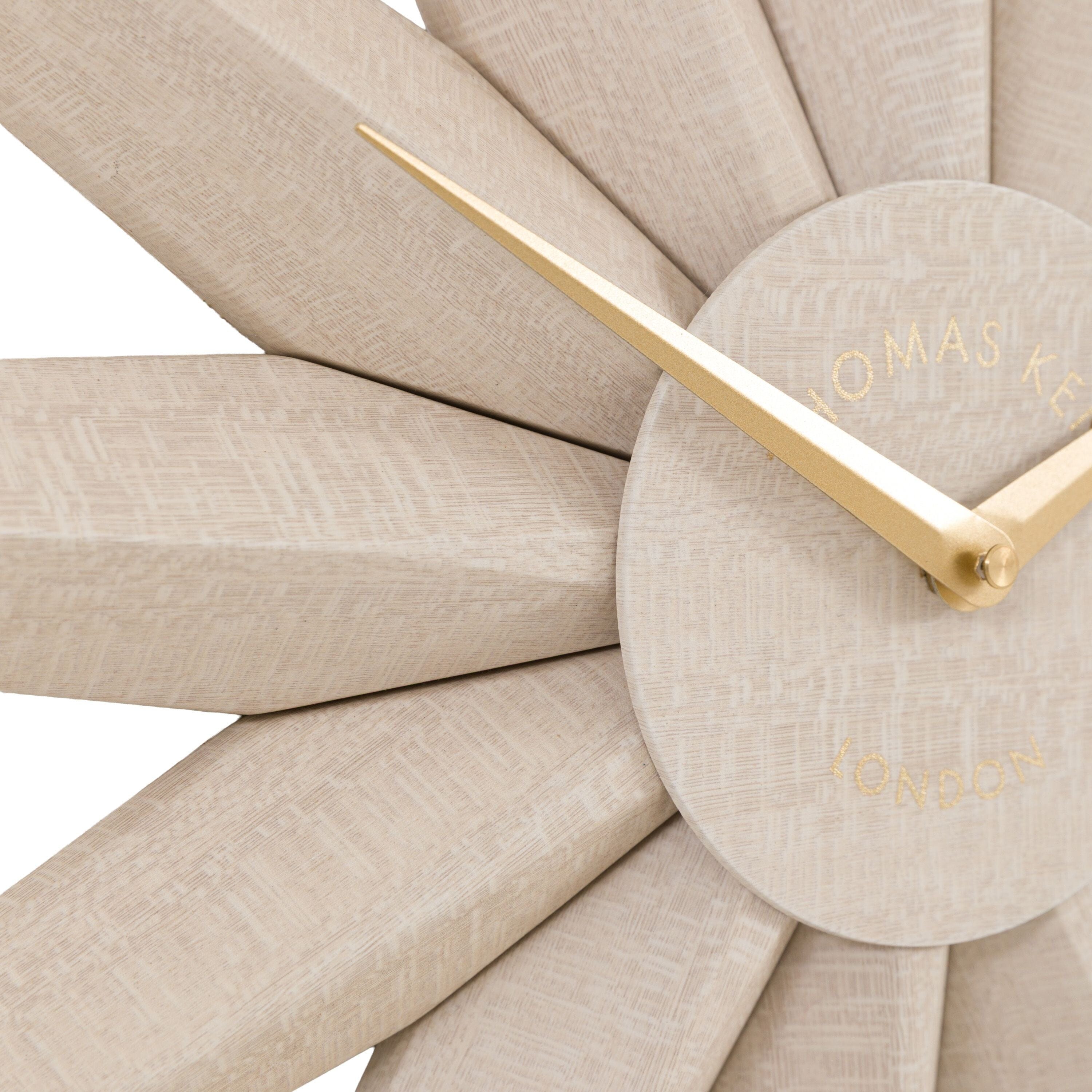 Tatler Neutral Metal Star Wall Clock with Gold Accents Accessories 