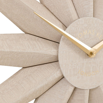 Tatler Neutral Metal Star Wall Clock with Gold Accents Accessories 