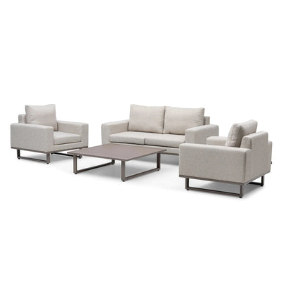 Tempo Latte Outdoor 2 Seater Sofa Lounge Set Outdoor 