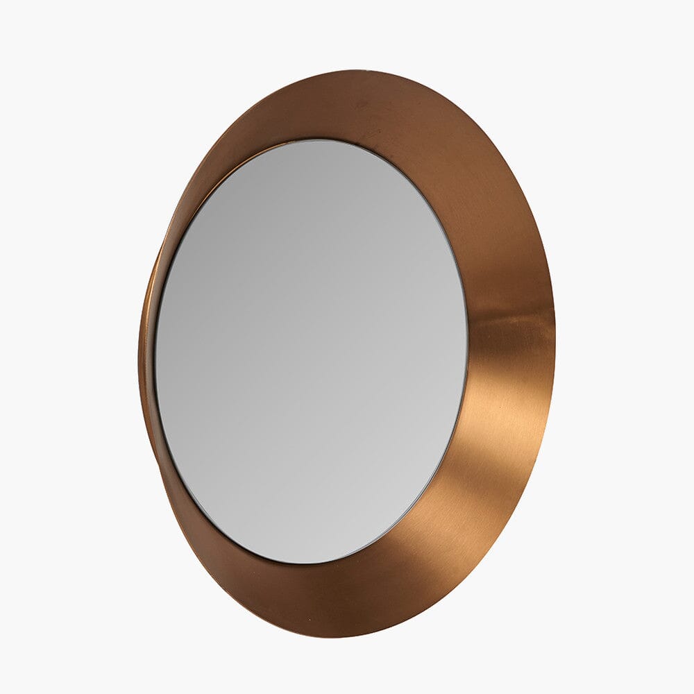 Tempus Burnished Gold Round Mirror Accessories 
