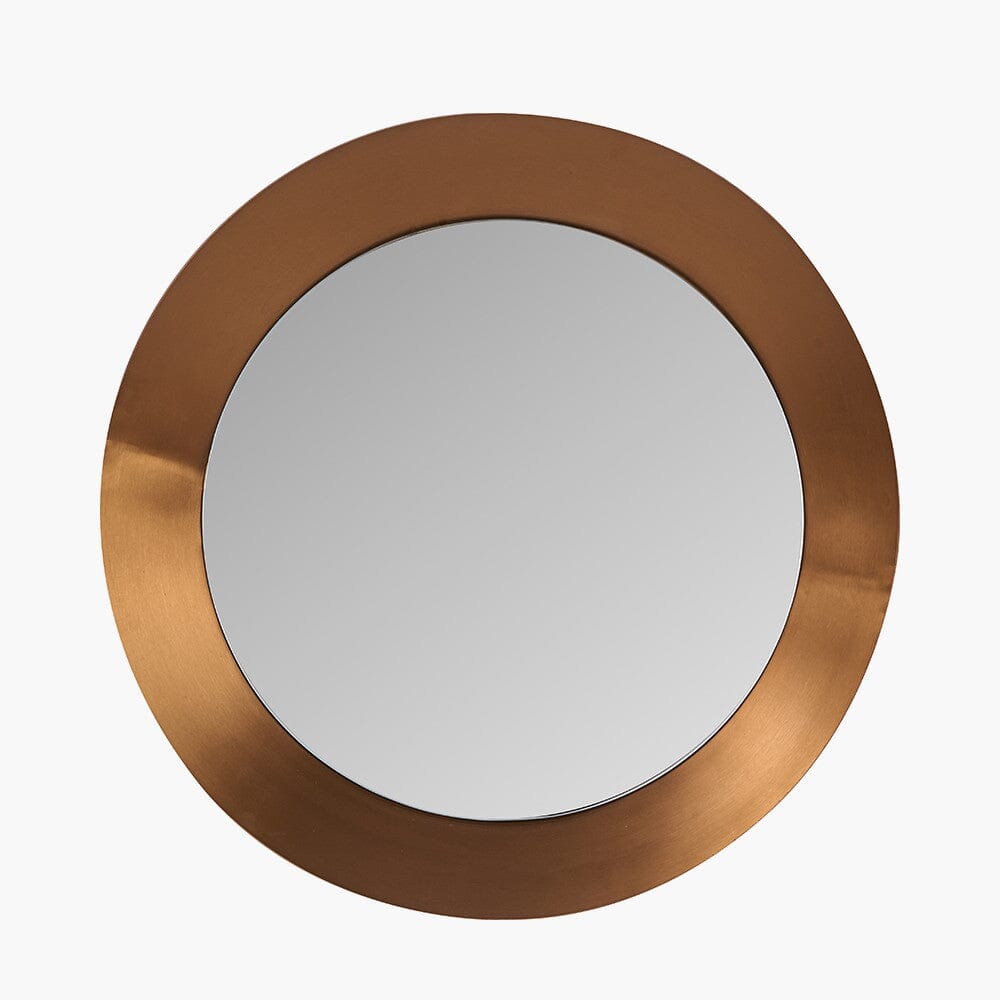 Tempus Burnished Gold Round Mirror Accessories 