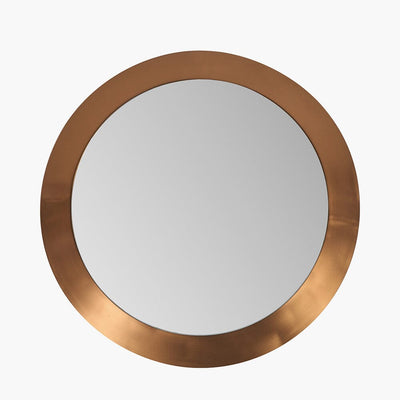Tempus Large Burnished Gold Round Mirror Accessories 