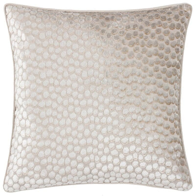 Teresina Cream Velvet Geometric Cushion- 45x45cm 
