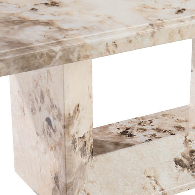 Thea Mocha Marble Coffee Table Table Furniture 