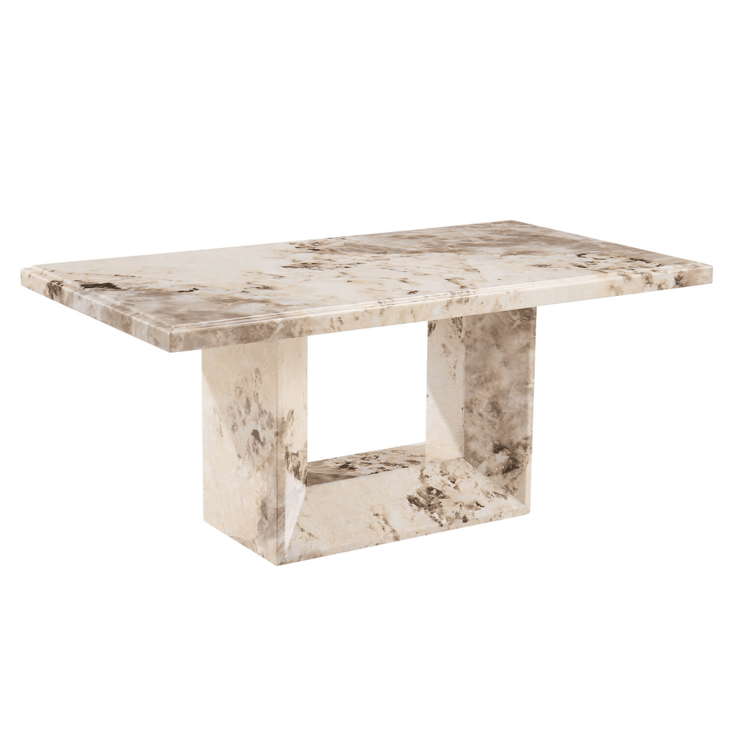 Thea Mocha Marble Coffee Table Table Furniture 