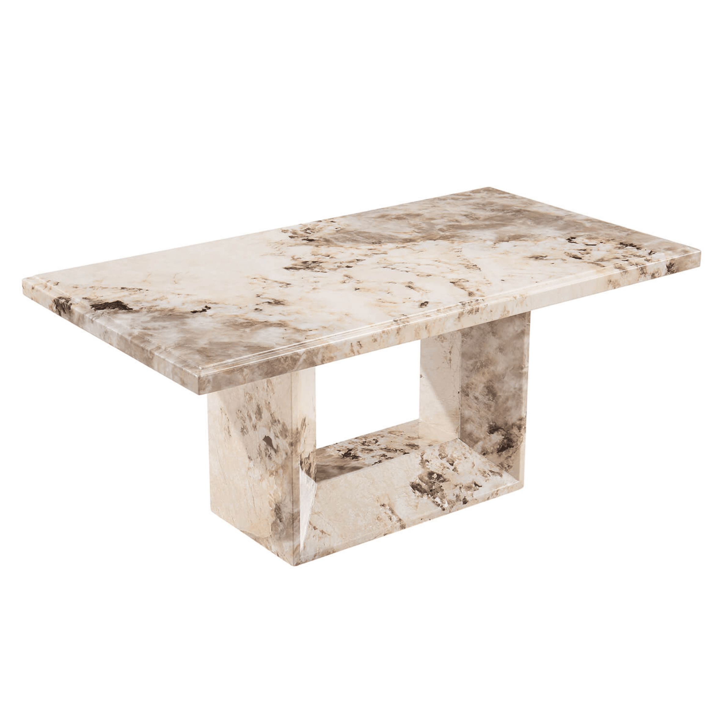 Thea Mocha Marble Coffee Table Table Furniture 