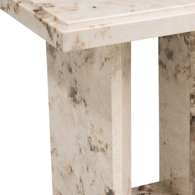 Thea Mocha Marble Side Table Furniture 