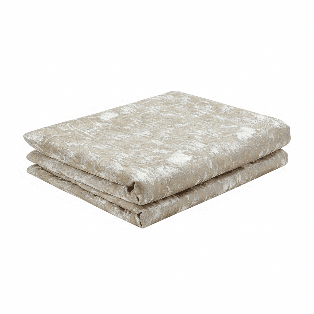 Tiana Cream & Gold Abstract Print Bed Runner Textiles 