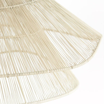 Tiare Cream Woven 2 Tier Abstract Ceiling Light Lighting 