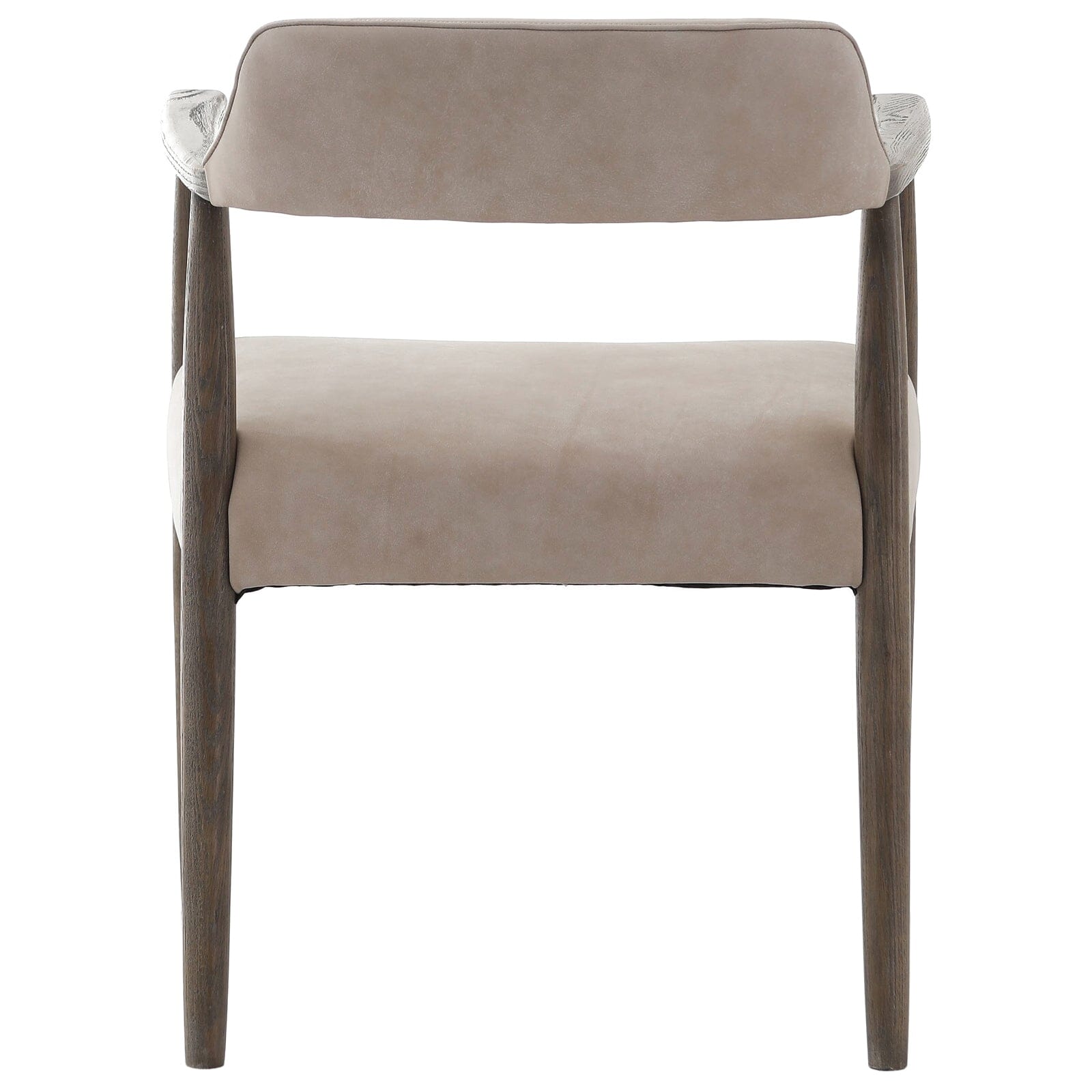 Tigur Taupe Italian Leather Dining Chair Furniture 