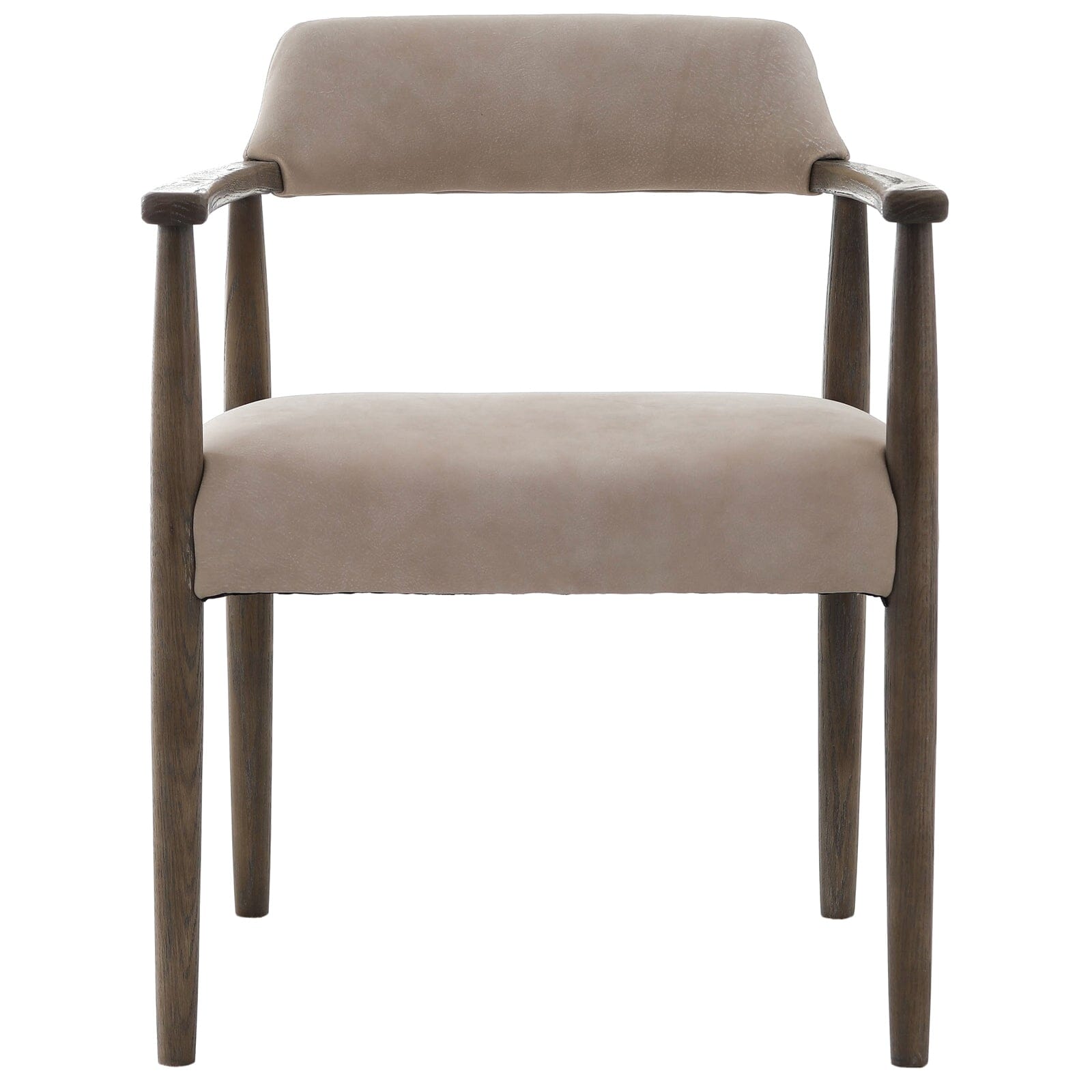 Tigur Taupe Italian Leather Dining Chair Furniture 
