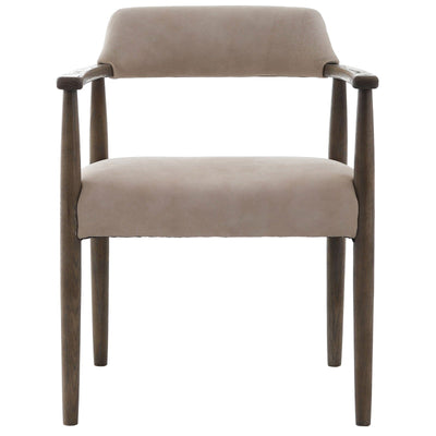 Tigur Taupe Italian Leather Dining Chair Furniture 