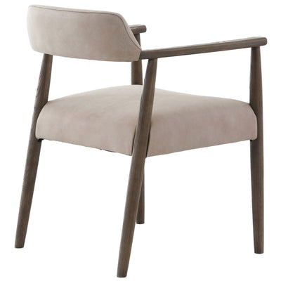 Tigur Taupe Italian Leather Dining Chair Furniture 