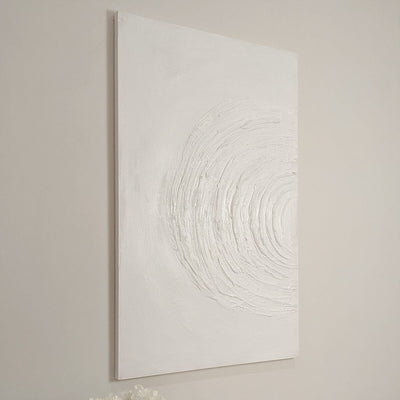 Tilly Cream Half Moon Textured Canvas Wall Art Accessories 