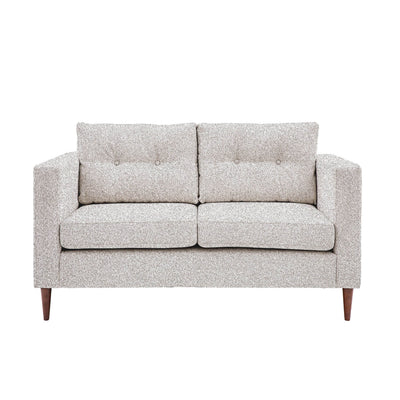 Tilly Grey Textured 2 Seater Buttoned Back Sofa Sofa 