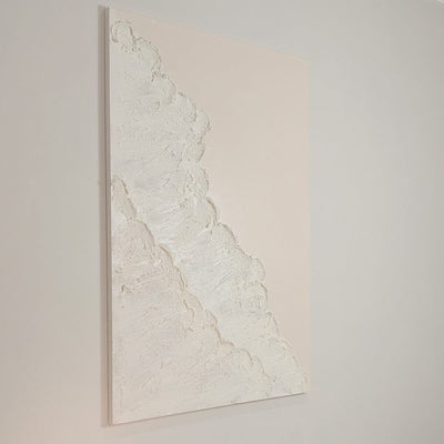 Toulouse Neutral Beach Waves Textured Canvas Wall Art Accessories 
