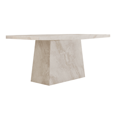 Travara Taupe & Cream Marble Coffee Table Furniture 
