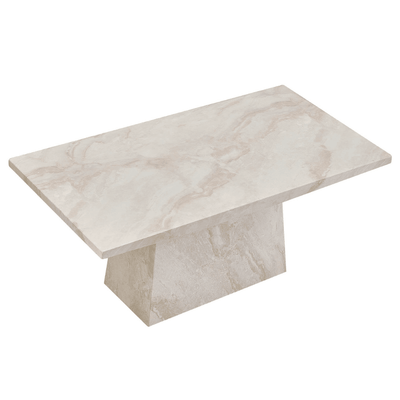 Travara Taupe & Cream Marble Coffee Table Furniture 