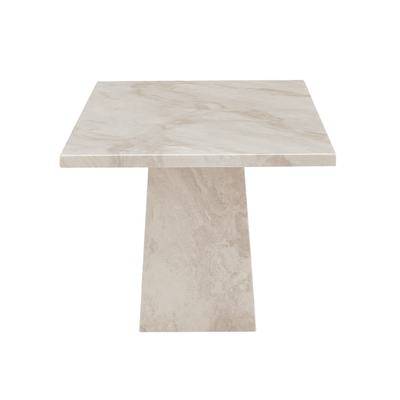 Travara Taupe & Cream Marble Coffee Table Furniture 