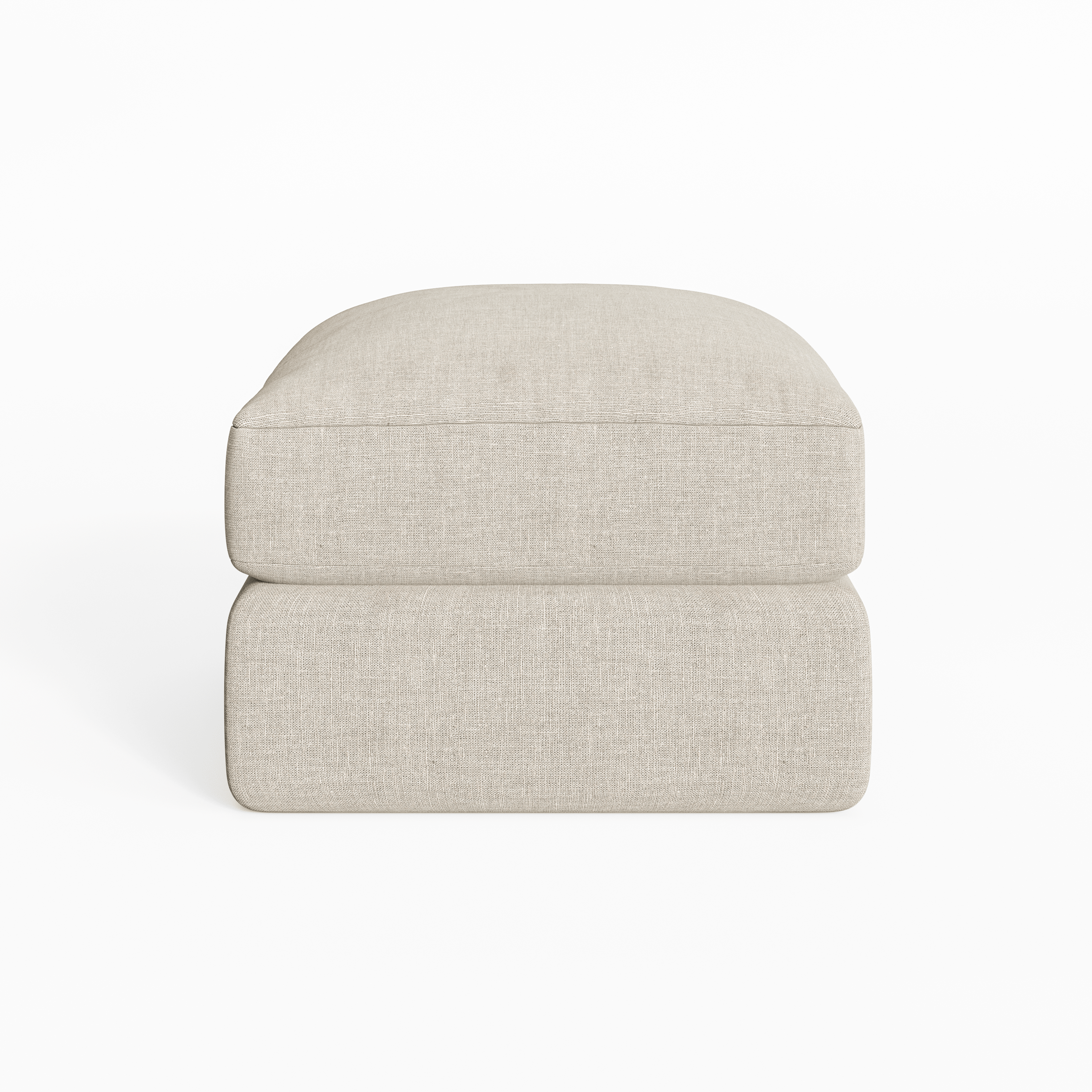 Tribeca Ash Greige Large U Shape Footstool MTO Sofa 