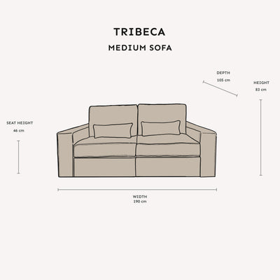 Tribeca Ash Greige Sofa Range MTO Sofa 