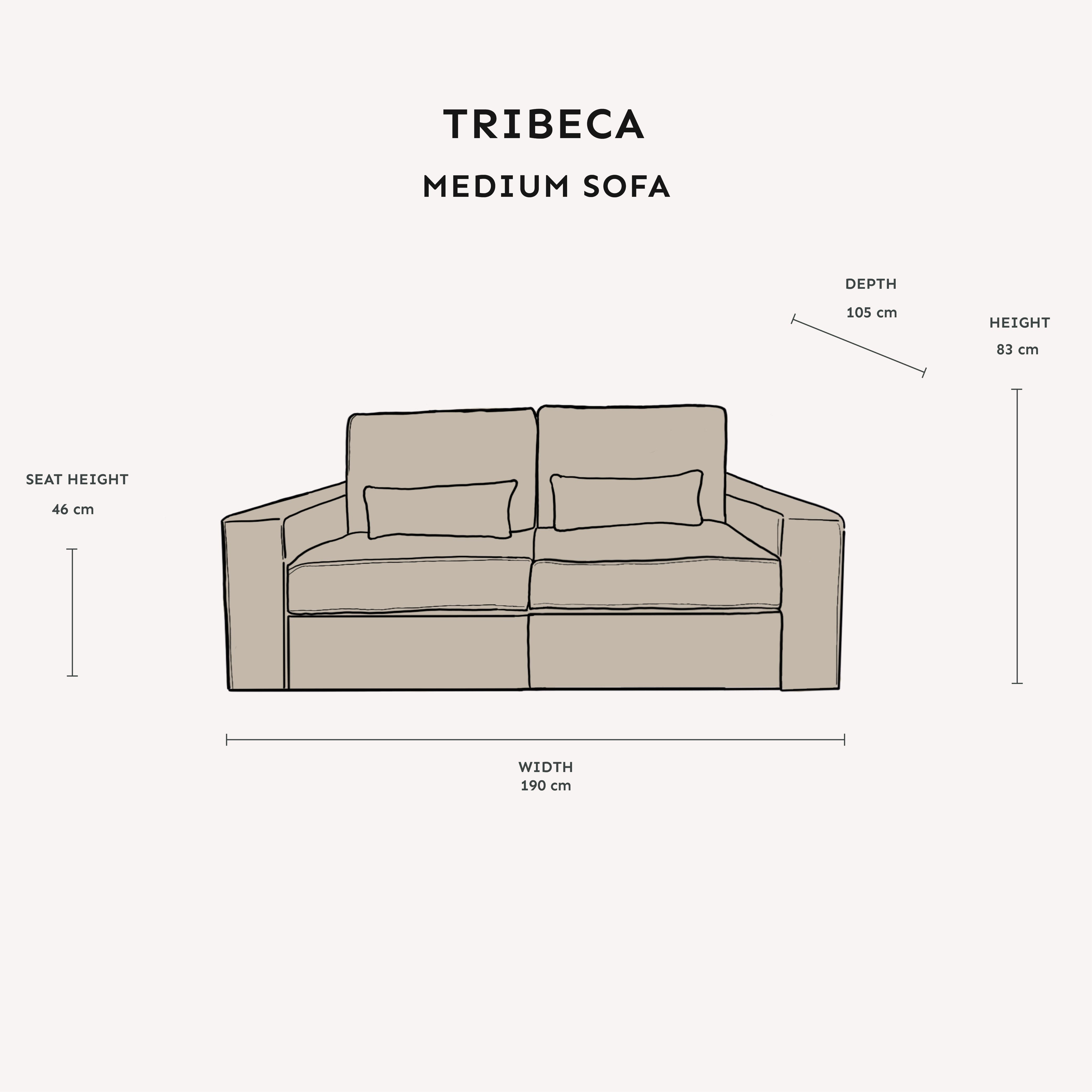 Tribeca Ash Greige Sofa Range MTO Sofa 