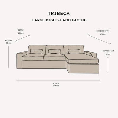 Tribeca Ash Greige Sofa Range MTO Sofa 
