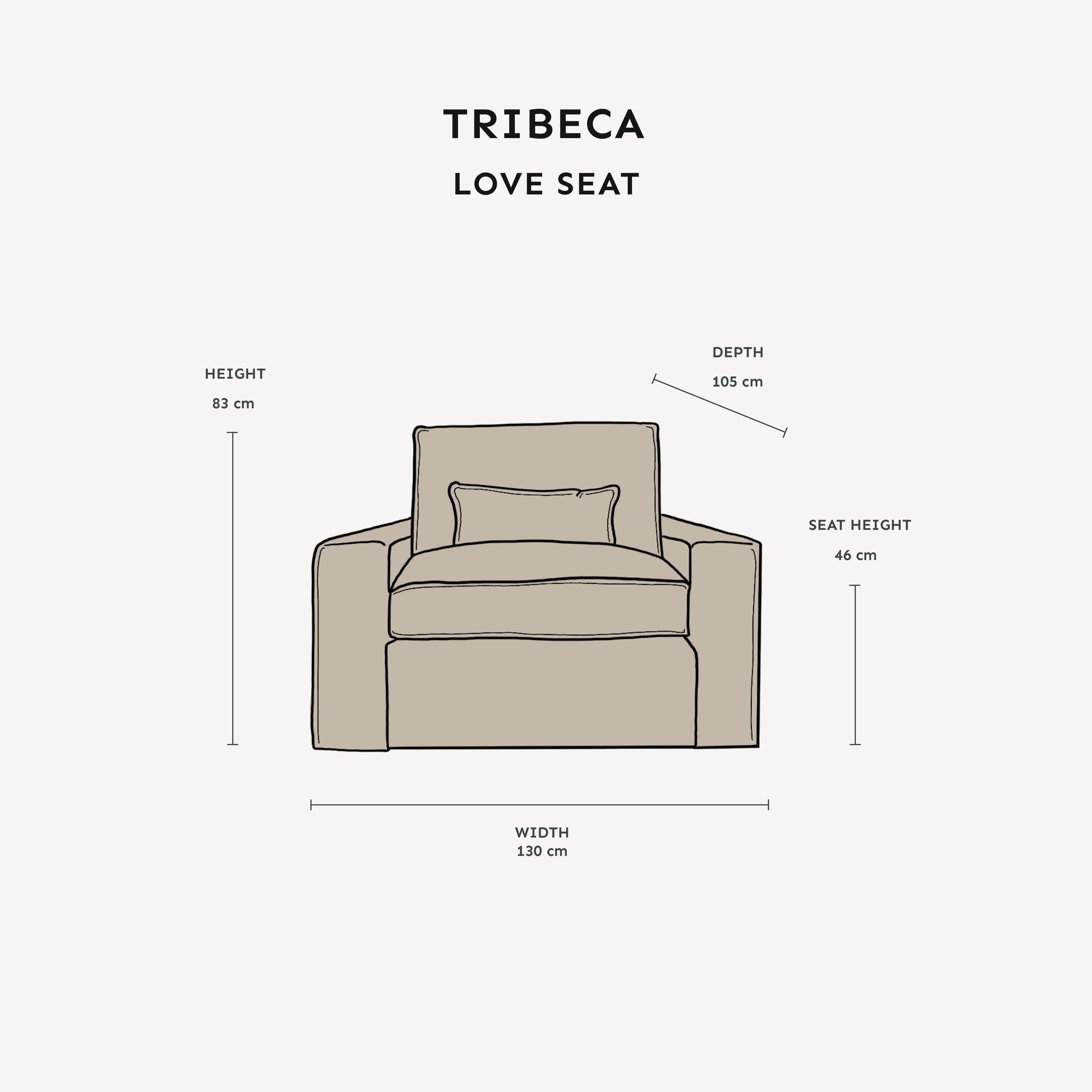Tribeca Ash Greige Sofa Range MTO Sofa 