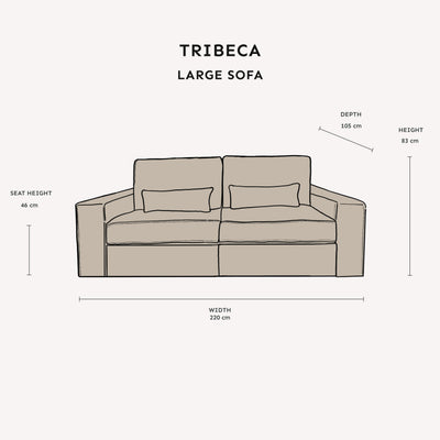 Tribeca Ash Greige Sofa Range MTO Sofa 