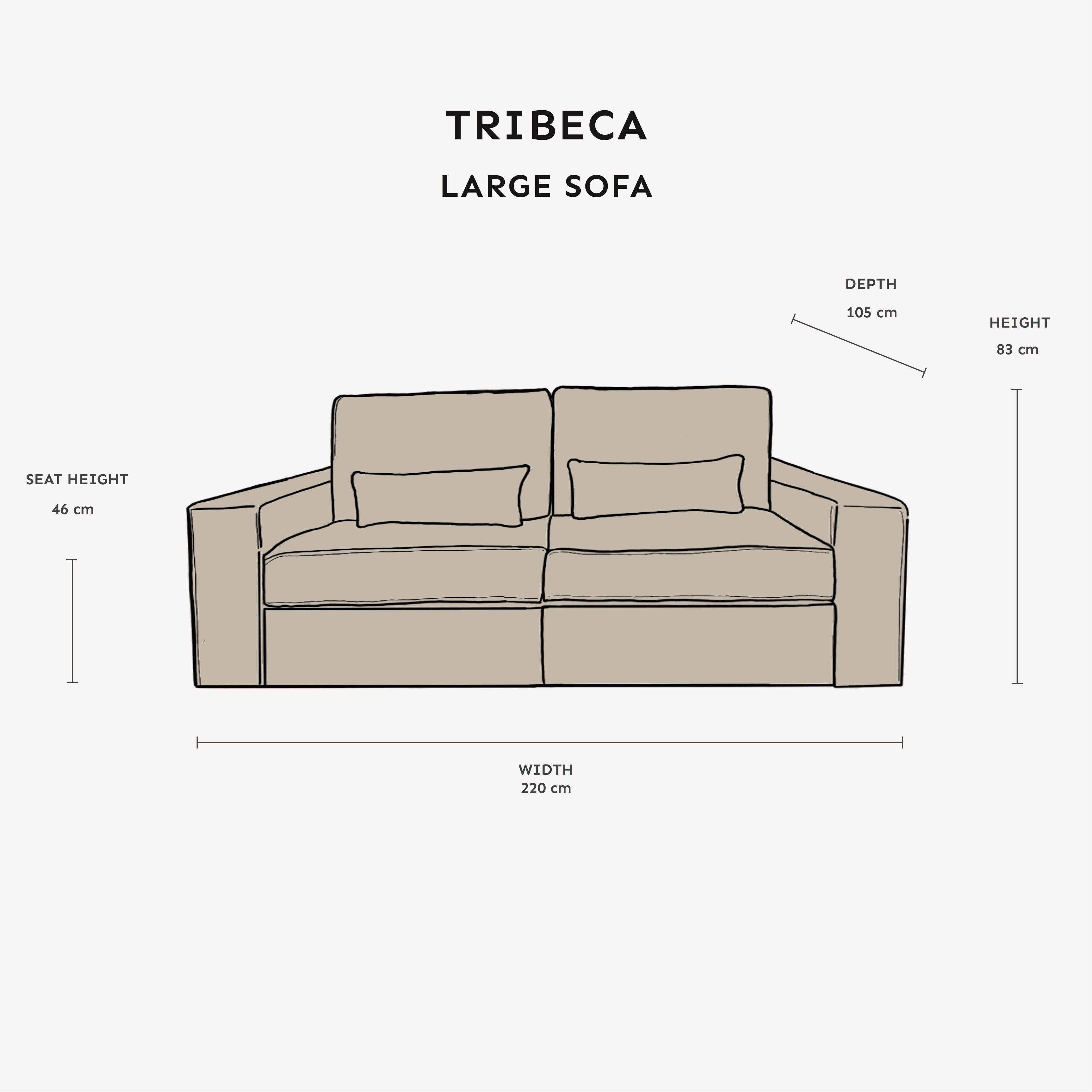 Tribeca Ash Greige Sofa Range MTO Sofa 