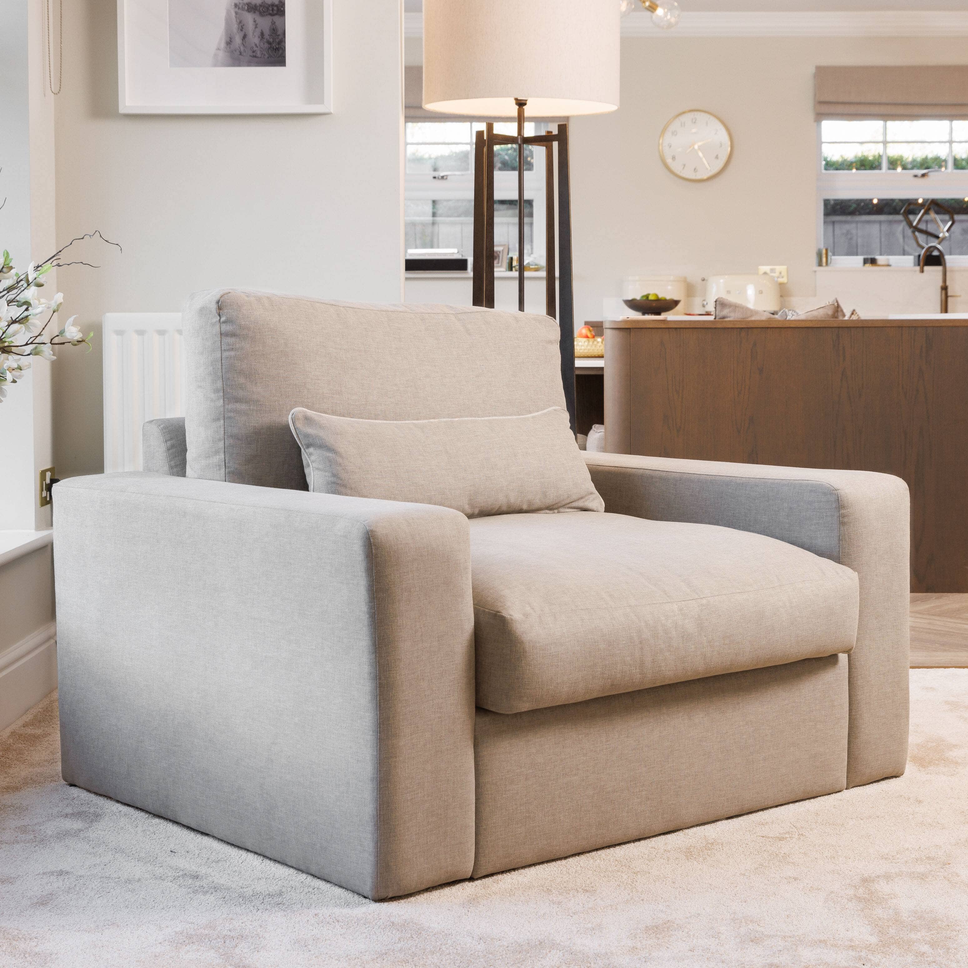 Tribeca Ash Greige Sofa Range MTO Sofa Love Seat 