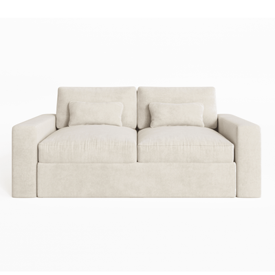Tribeca Cream Velvet 2 Seater Sofa MTO Sofa 