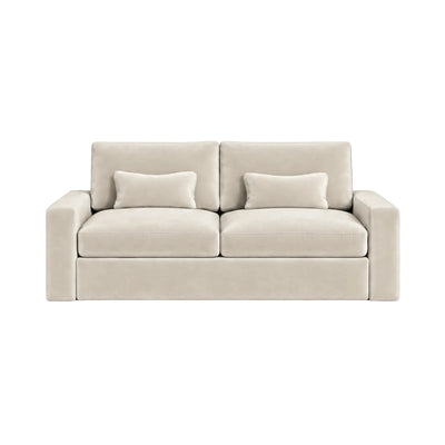 Tribeca Cream Velvet 2 Seater Sofa Sofa 
